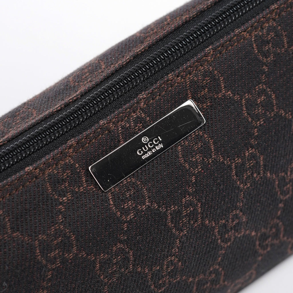 07198 Brown GG Boat Pochette