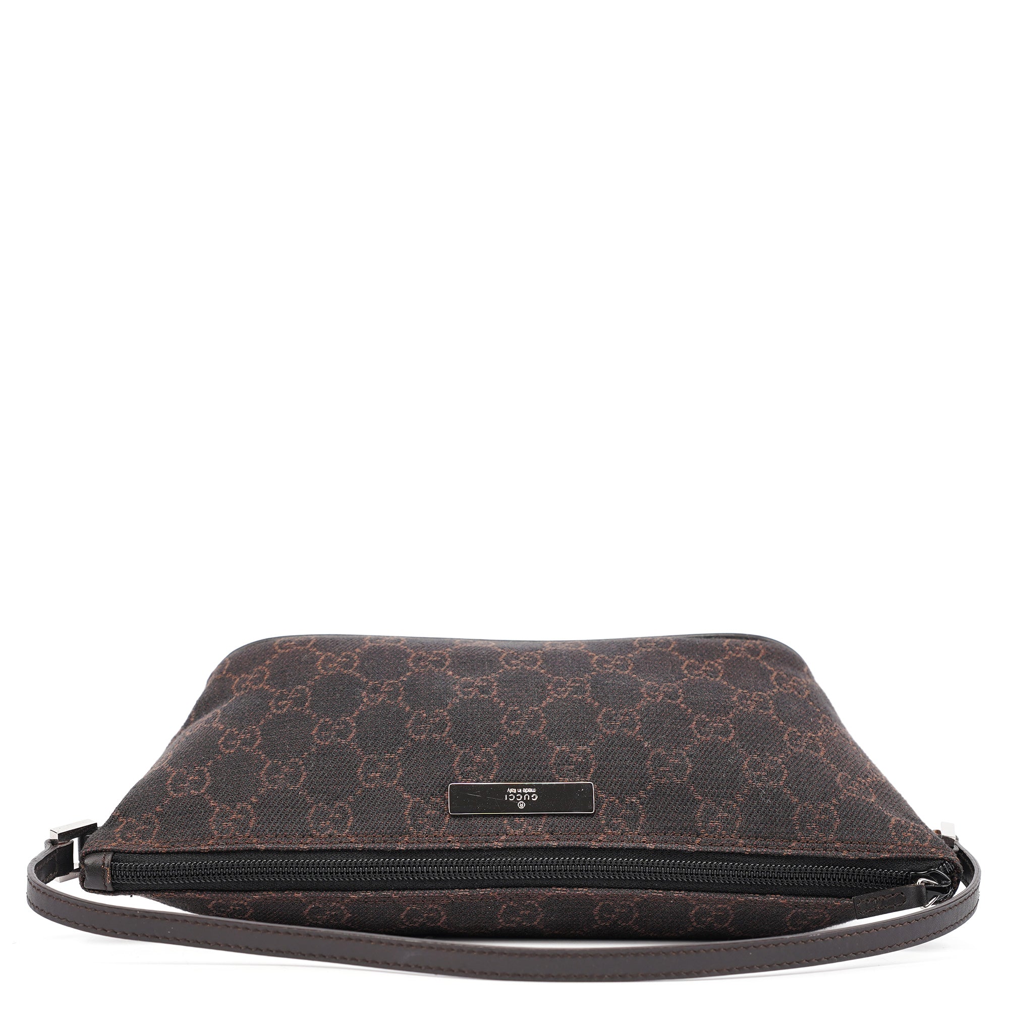 07198 Brown GG Boat Pochette
