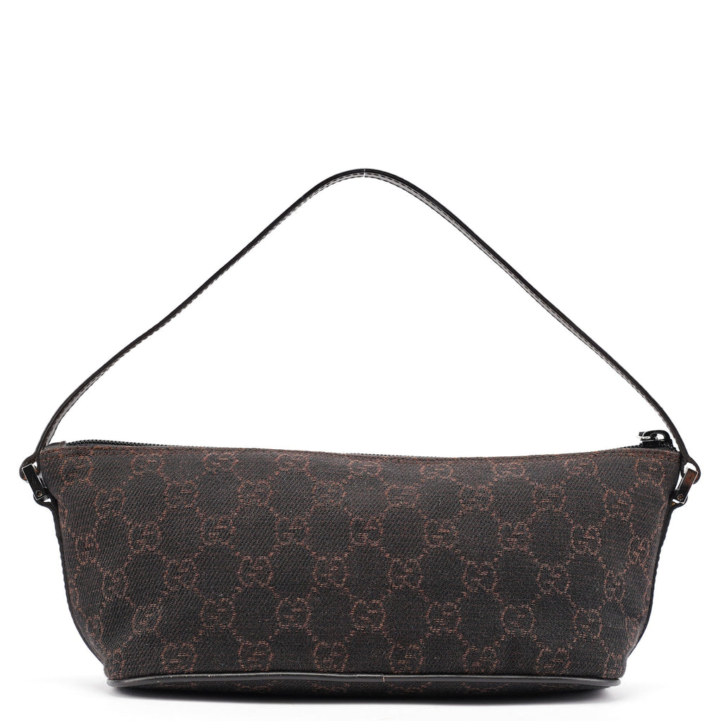 07198 Brown GG Boat Pochette