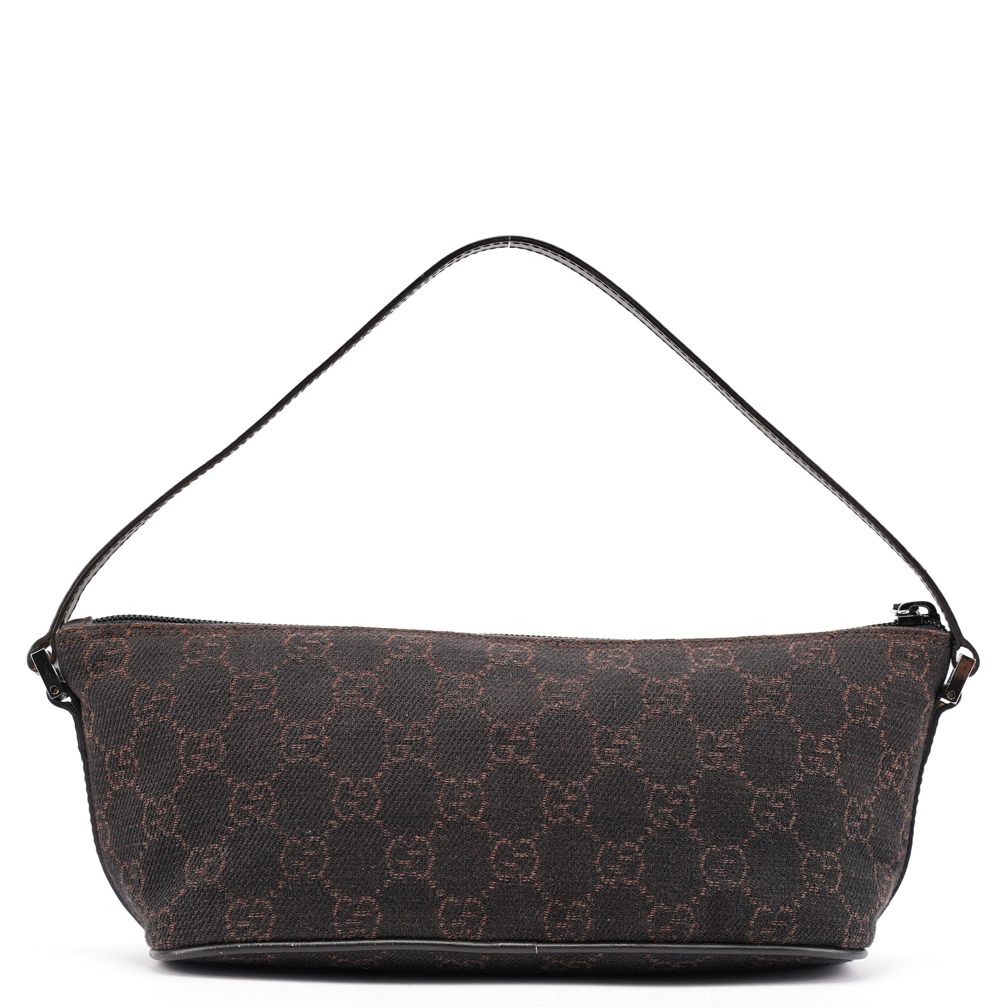 07198 Brown GG Boat Pochette