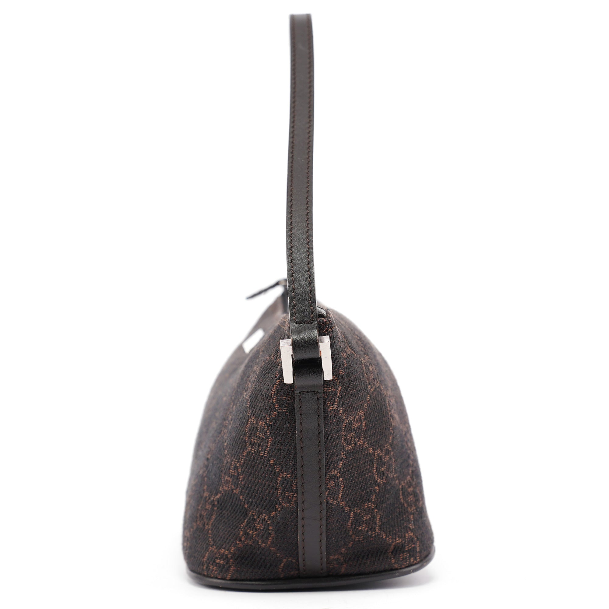 07198 Brown GG Boat Pochette