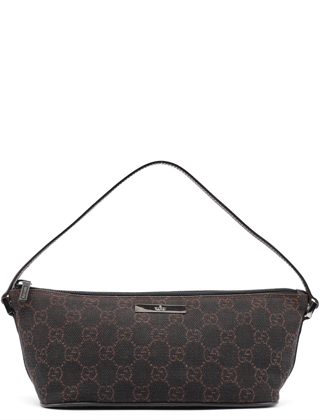 07198 Brown GG Boat Pochette