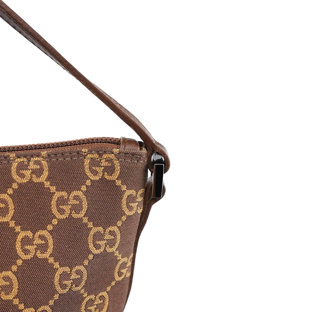 07198 Brown GG Boat Pochette