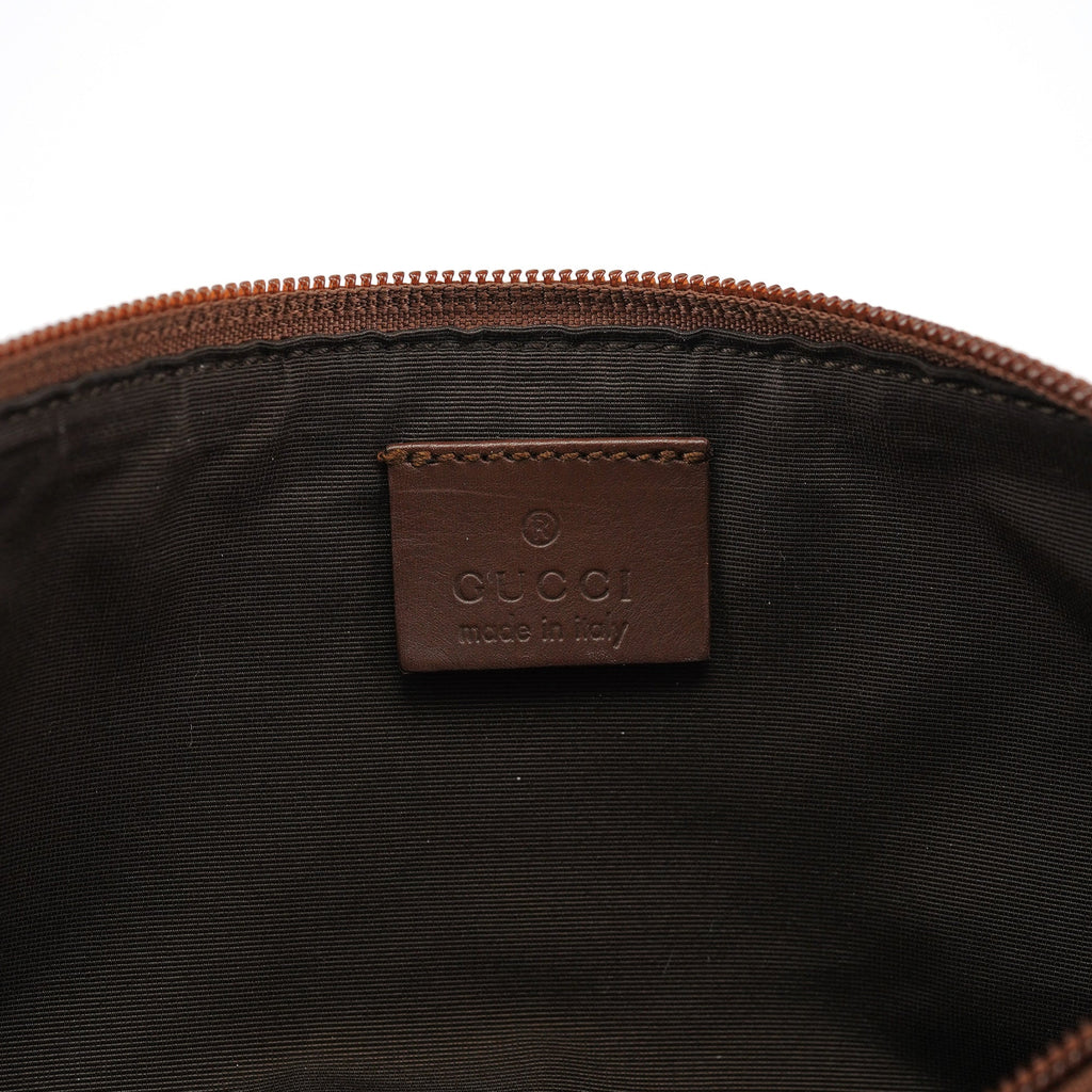 07198 Brown GG Boat Pochette