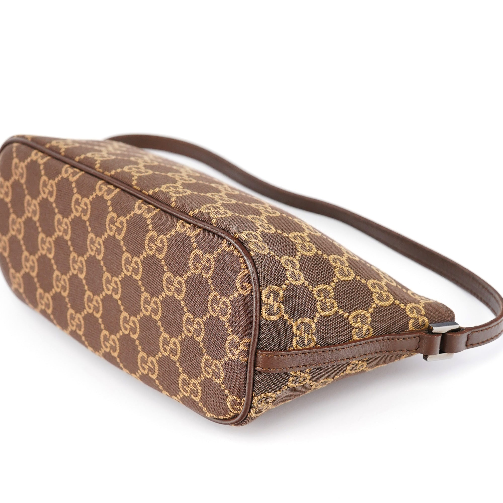 07198 Brown GG Boat Pochette