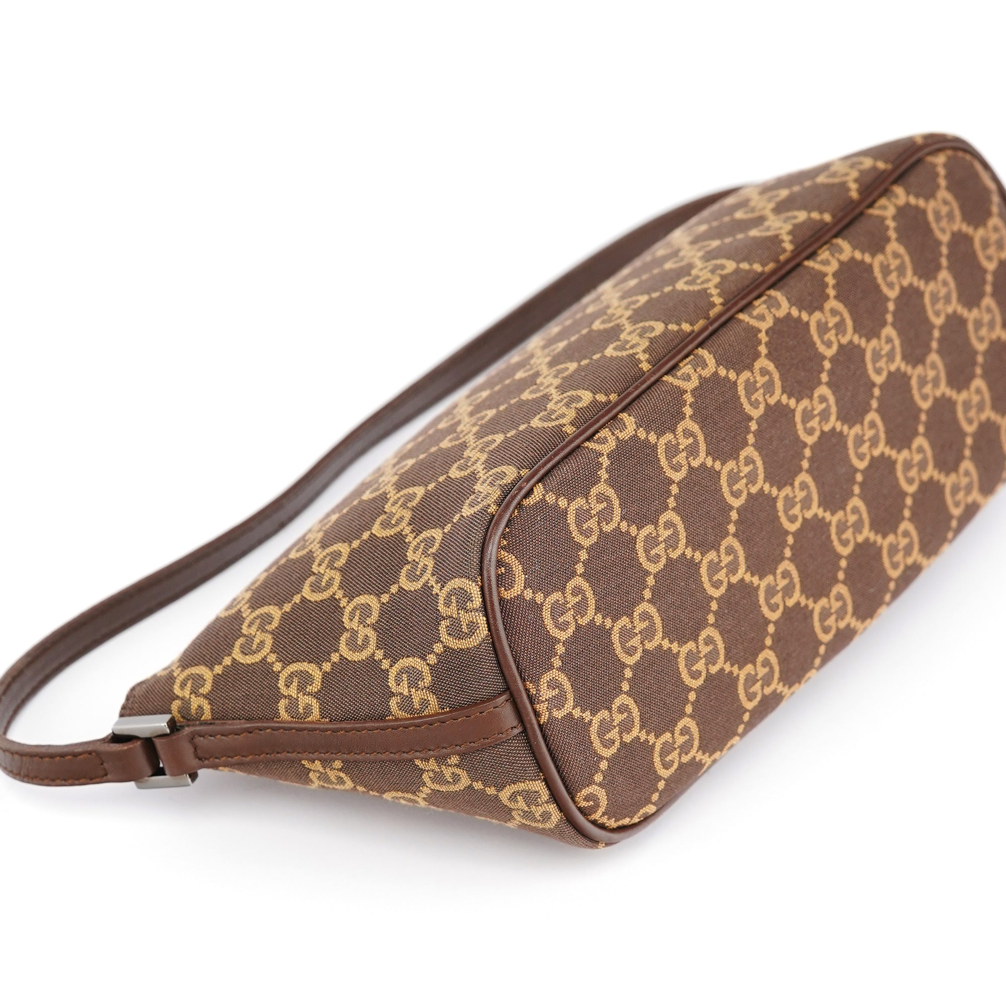07198 Brown GG Boat Pochette