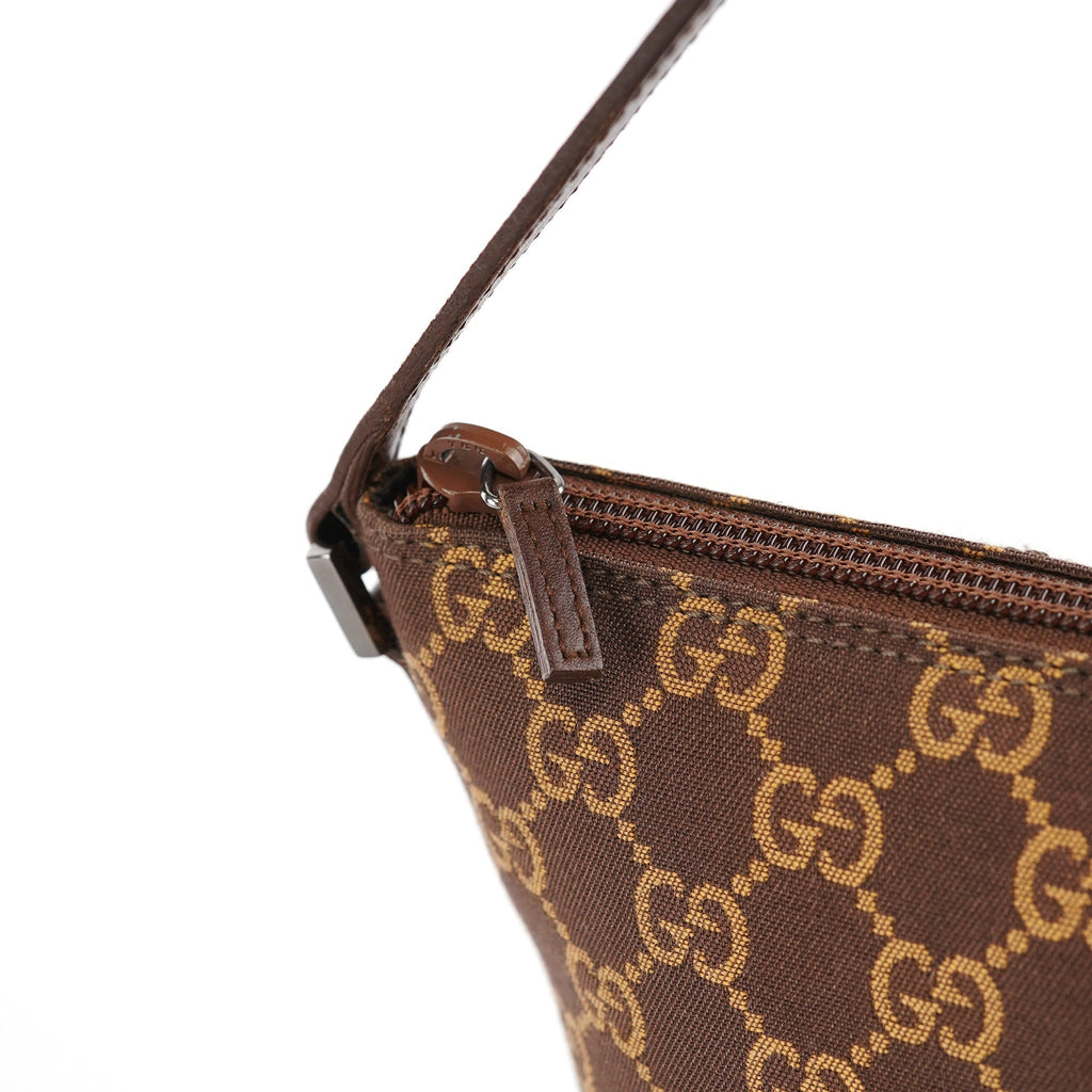 07198 Brown GG Boat Pochette