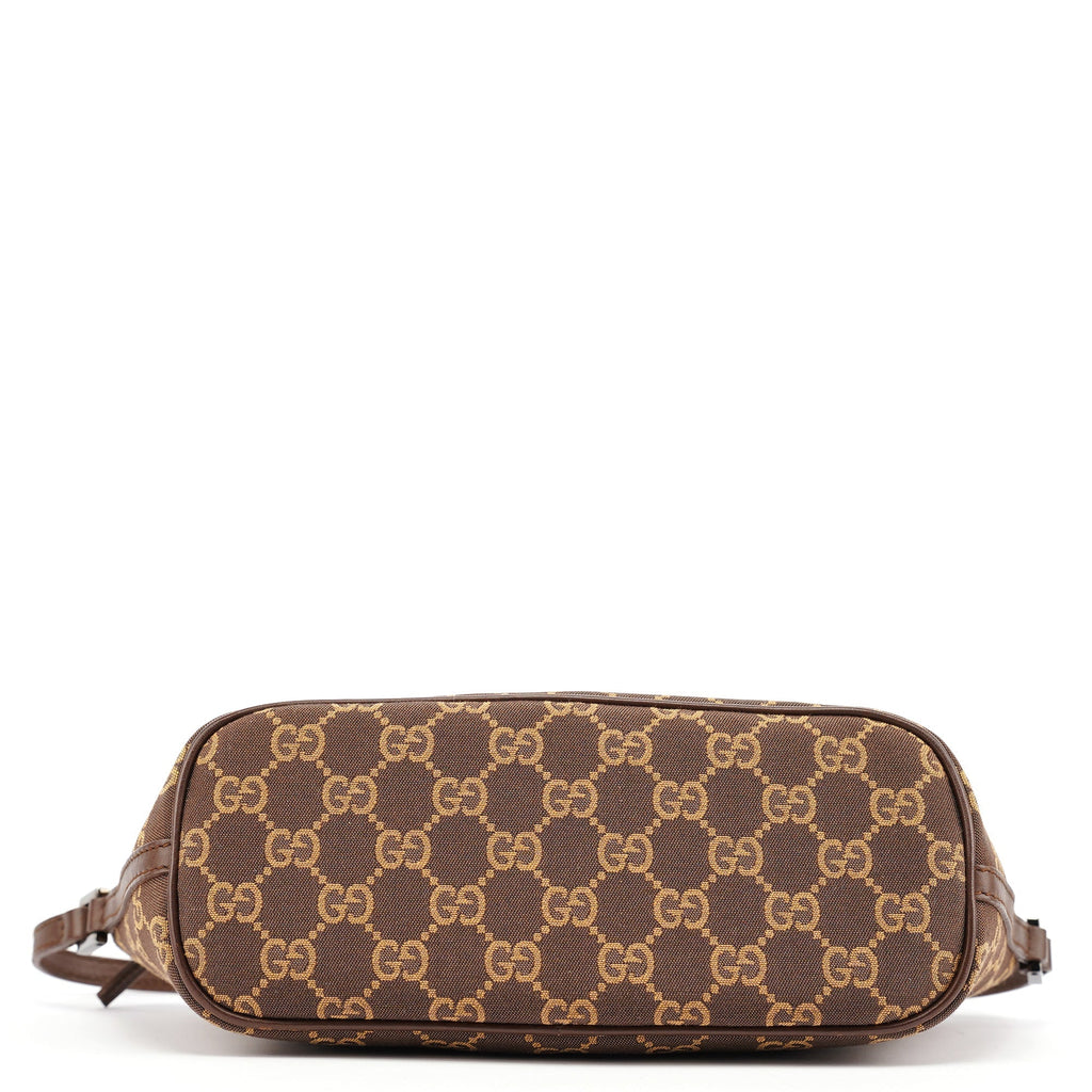 07198 Brown GG Boat Pochette