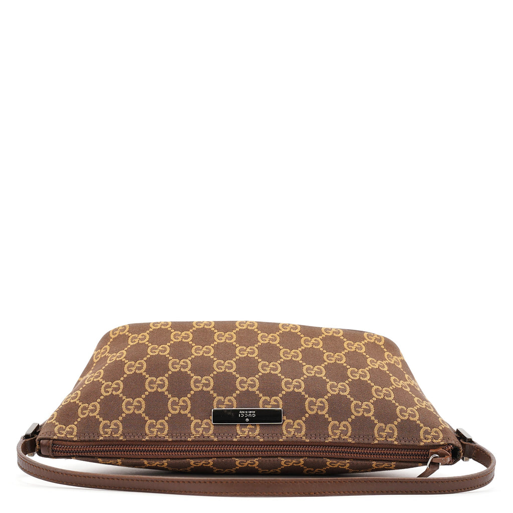 07198 Brown GG Boat Pochette