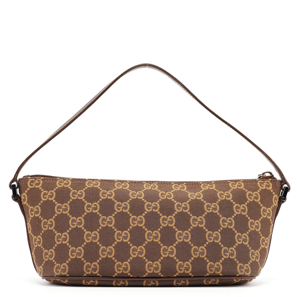 07198 Brown GG Boat Pochette