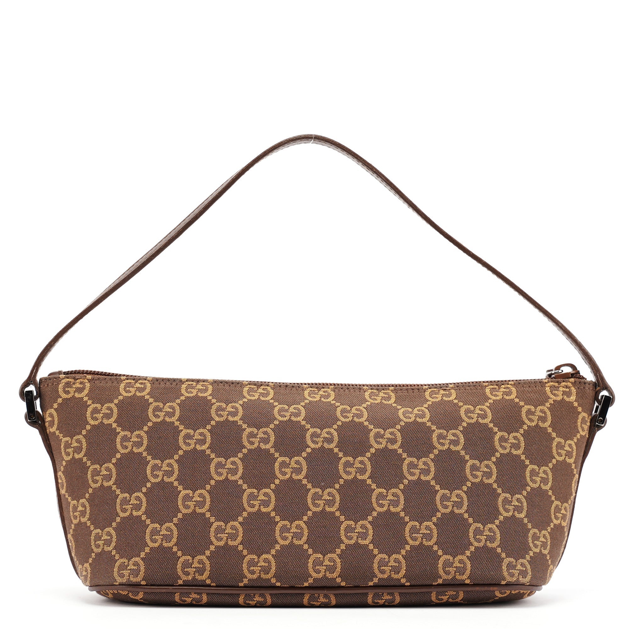 07198 Brown GG Boat Pochette
