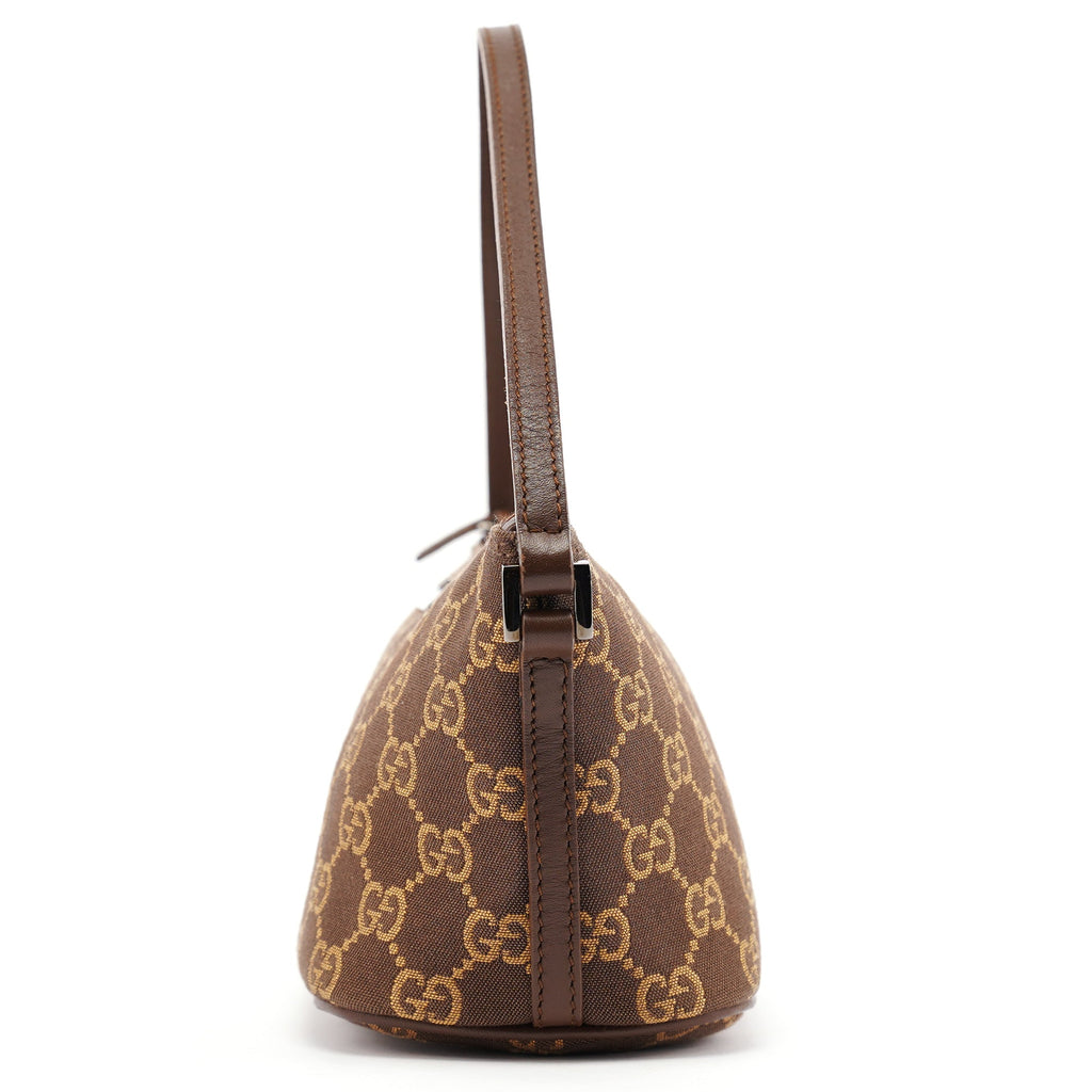 07198 Brown GG Boat Pochette