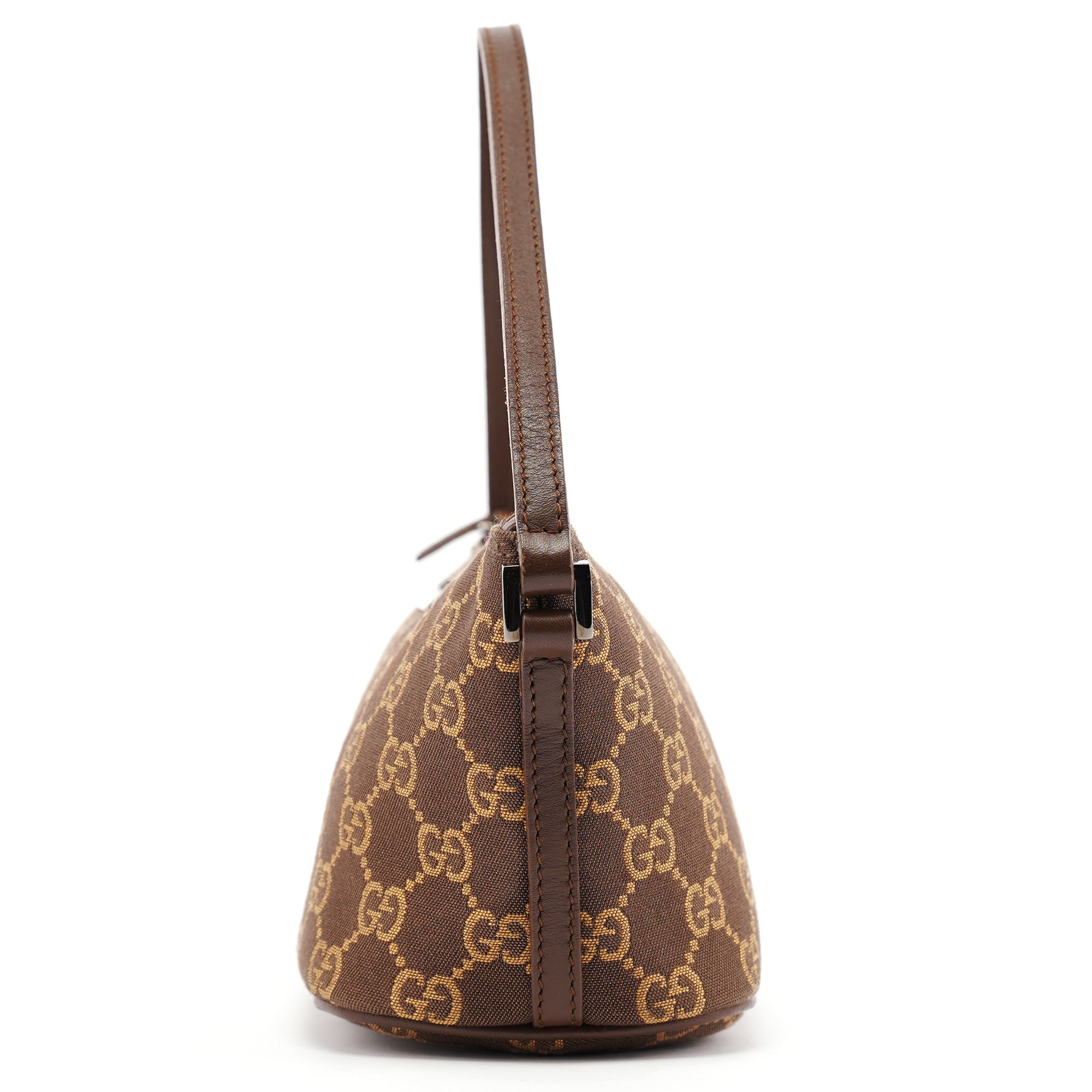 07198 Brown GG Boat Pochette