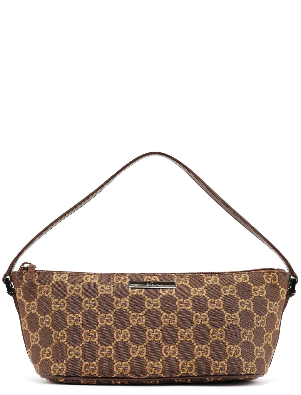 07198 Brown GG Boat Pochette
