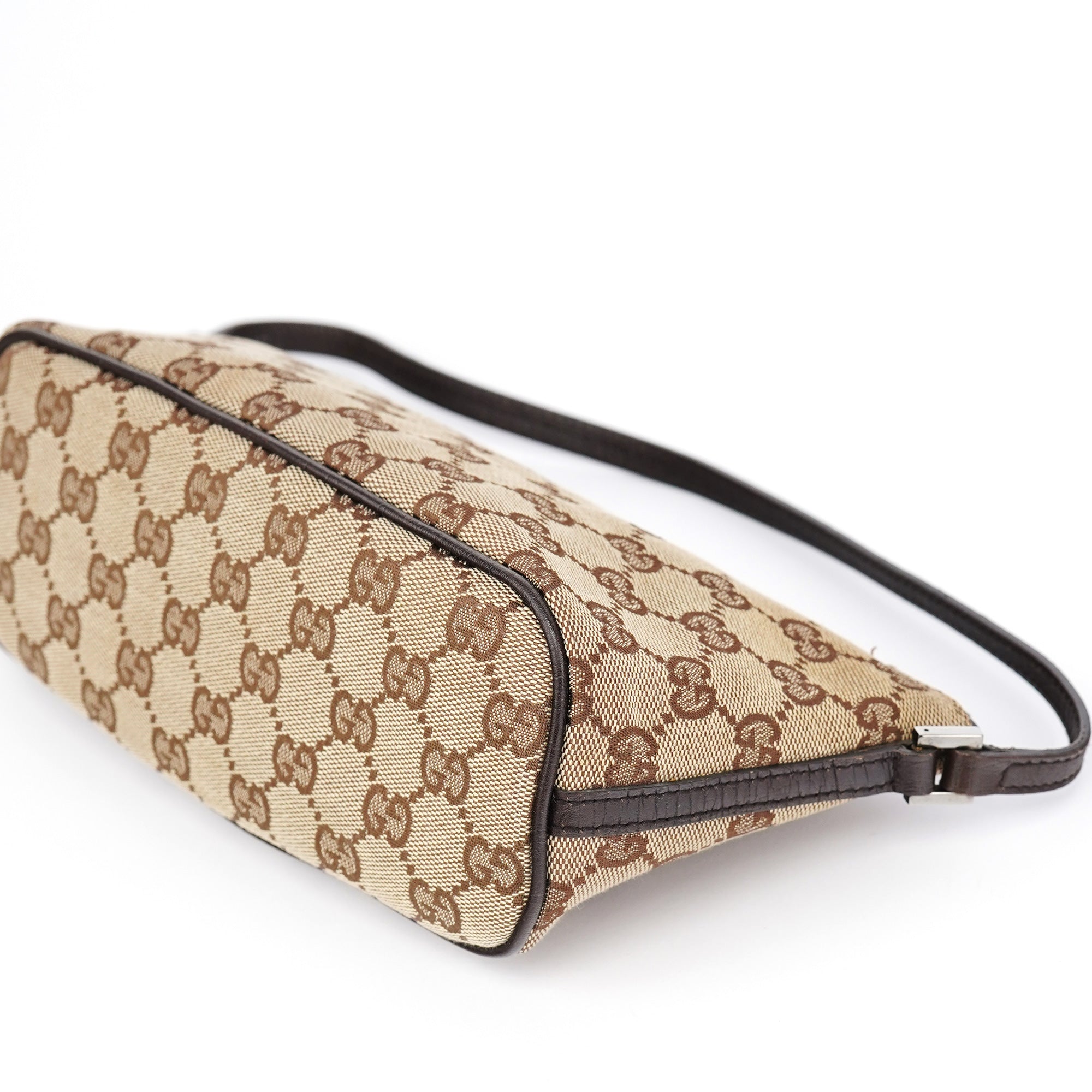 07198 Brown GG Boat Pochette