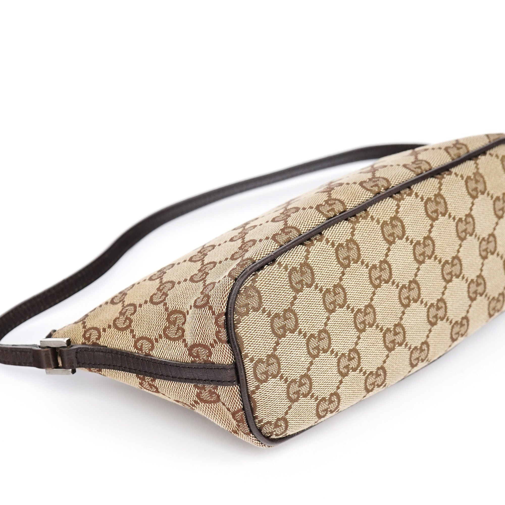 07198 Brown GG Boat Pochette