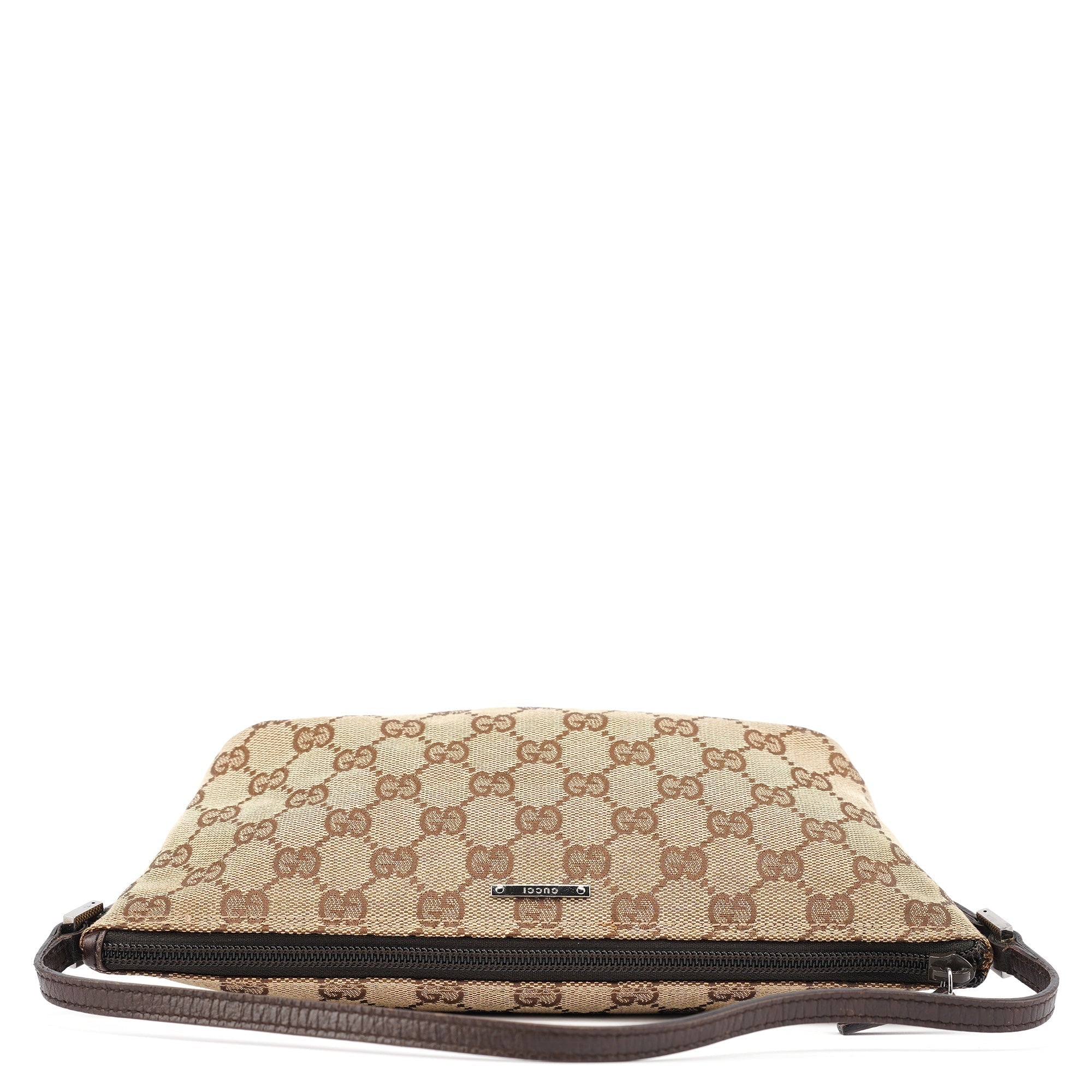 07198 Brown GG Boat Pochette