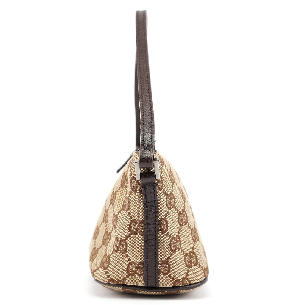 07198 Brown GG Boat Pochette