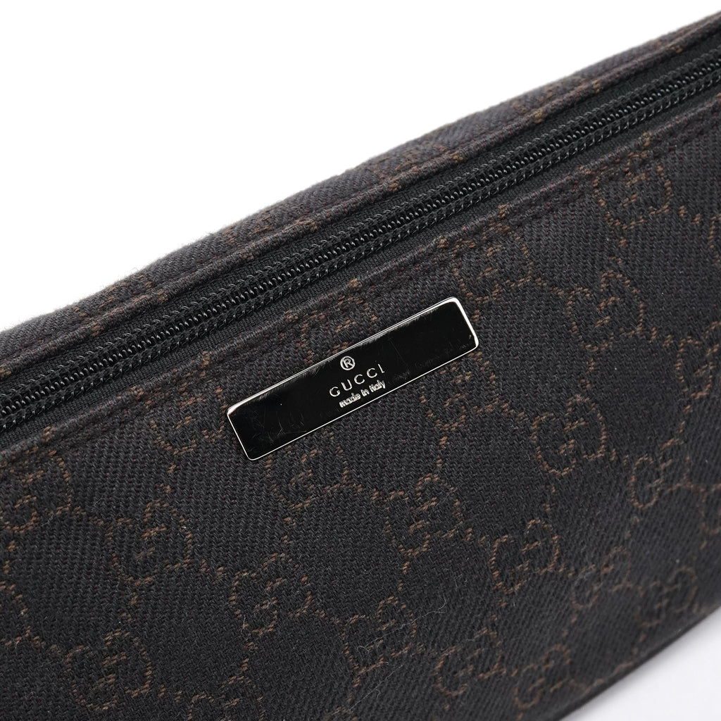 07198 Brown GG Boat Pochette