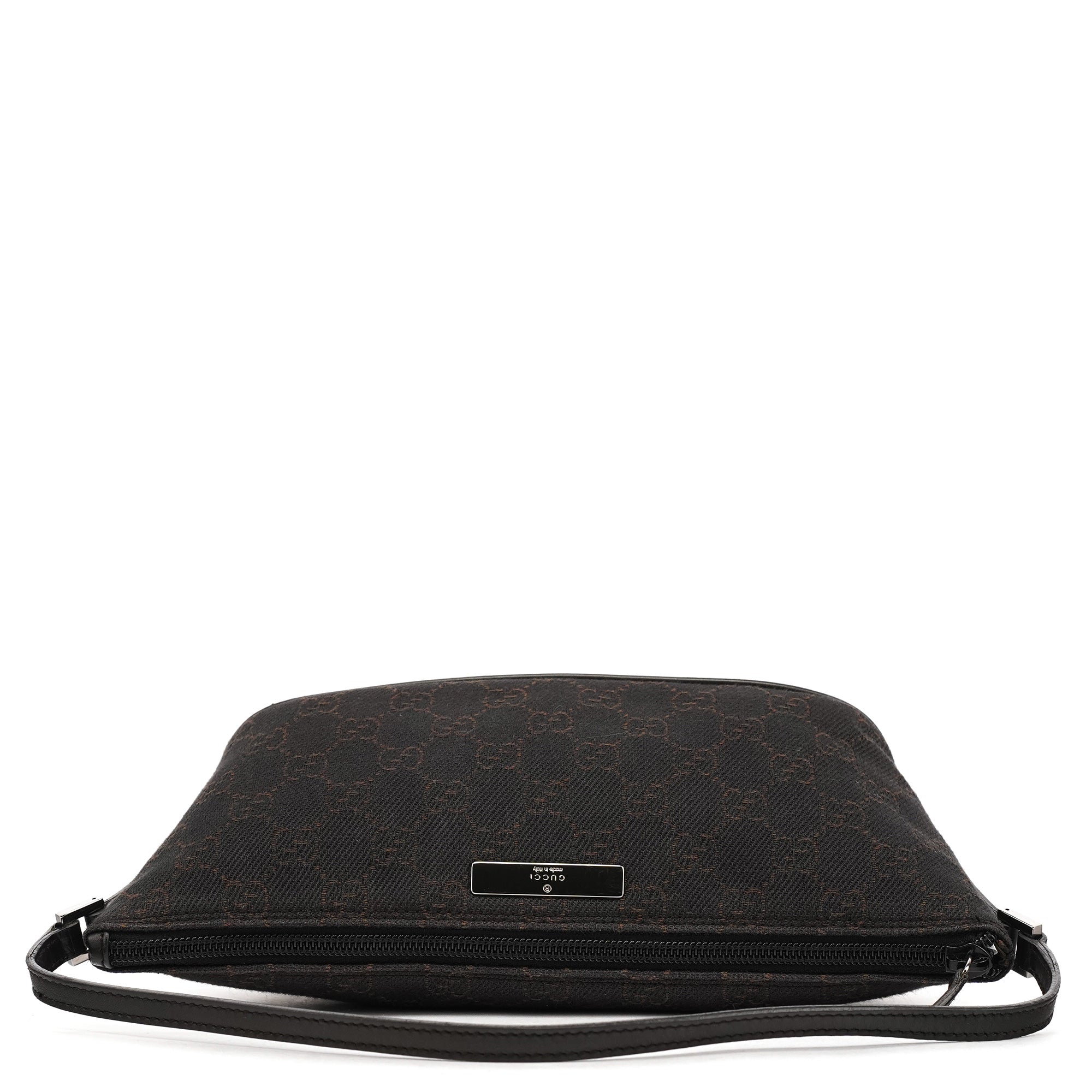07198 Brown GG Boat Pochette
