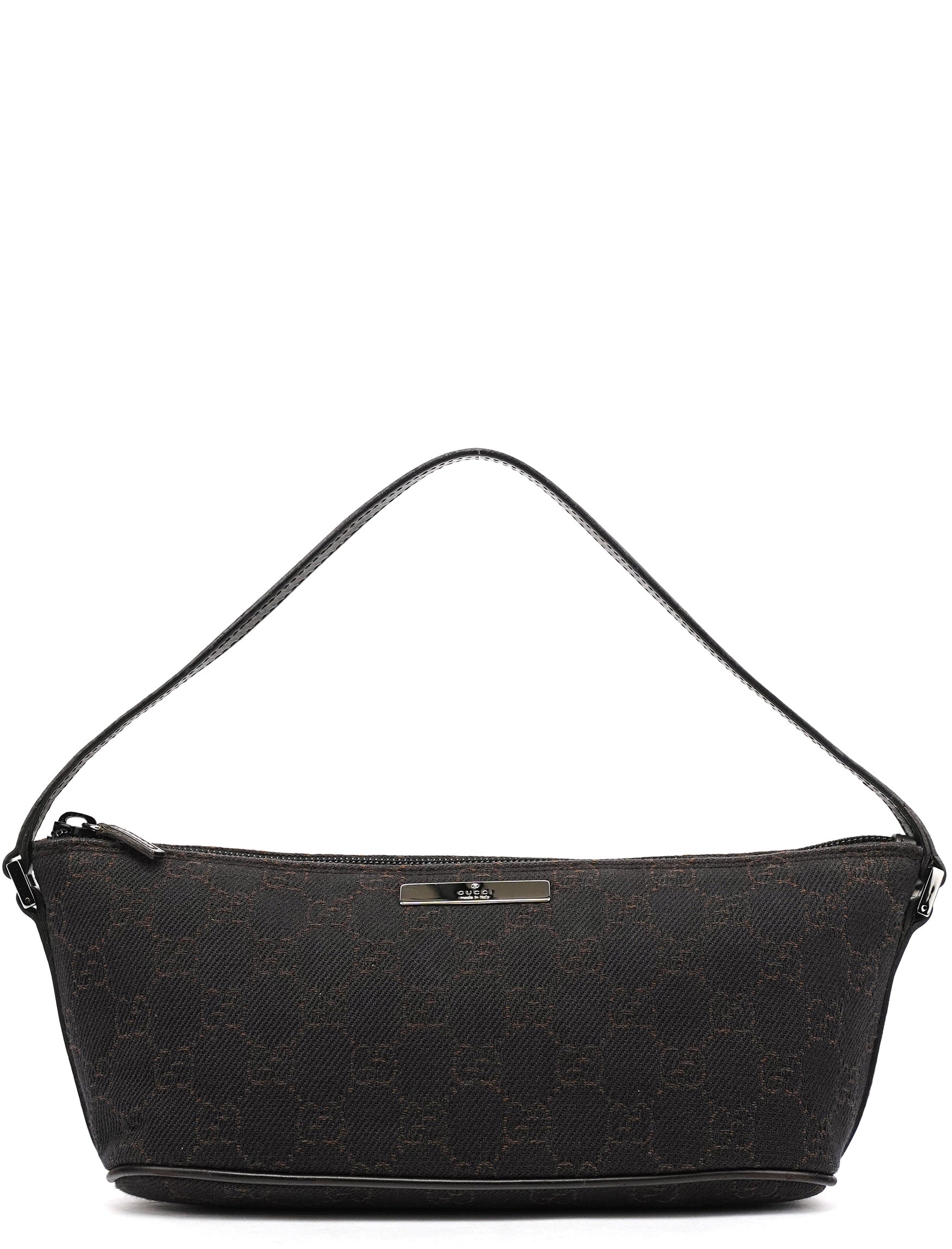 07198 Brown GG Boat Pochette