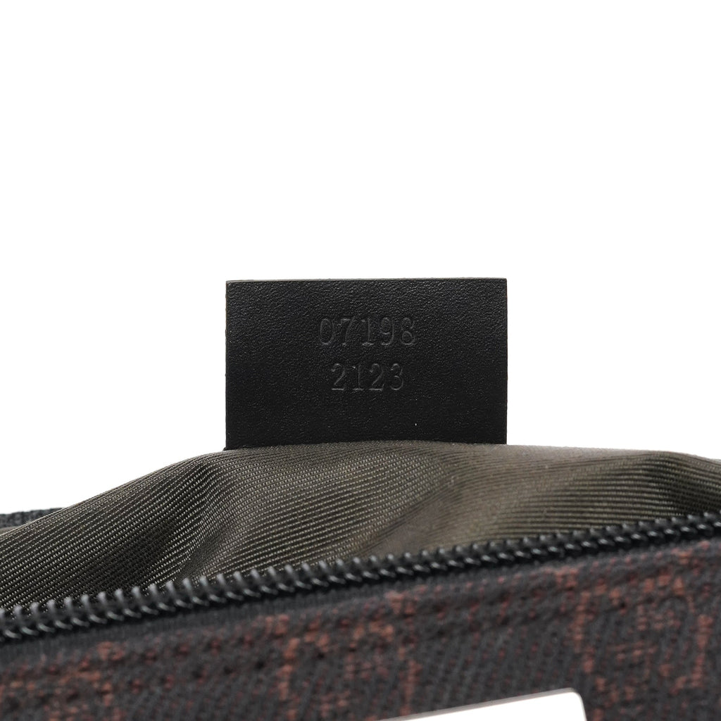 07198 Brown GG Boat Pochette