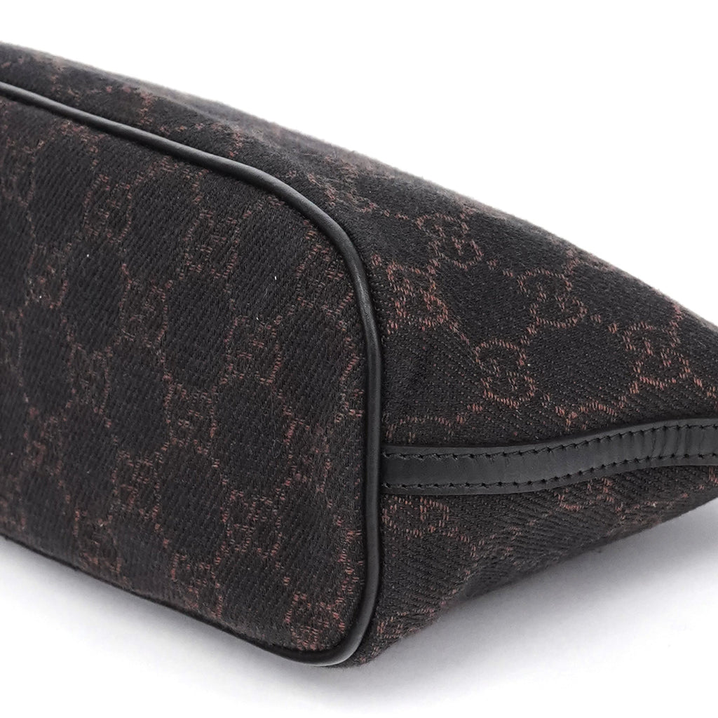 07198 Brown GG Boat Pochette