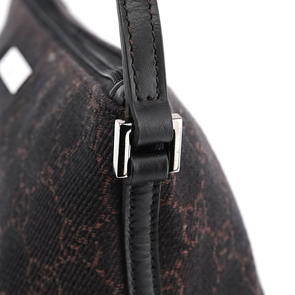 07198 Brown GG Boat Pochette