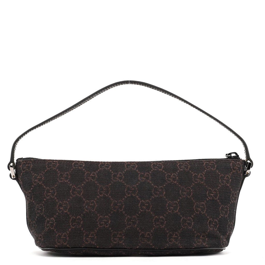 07198 Brown GG Boat Pochette