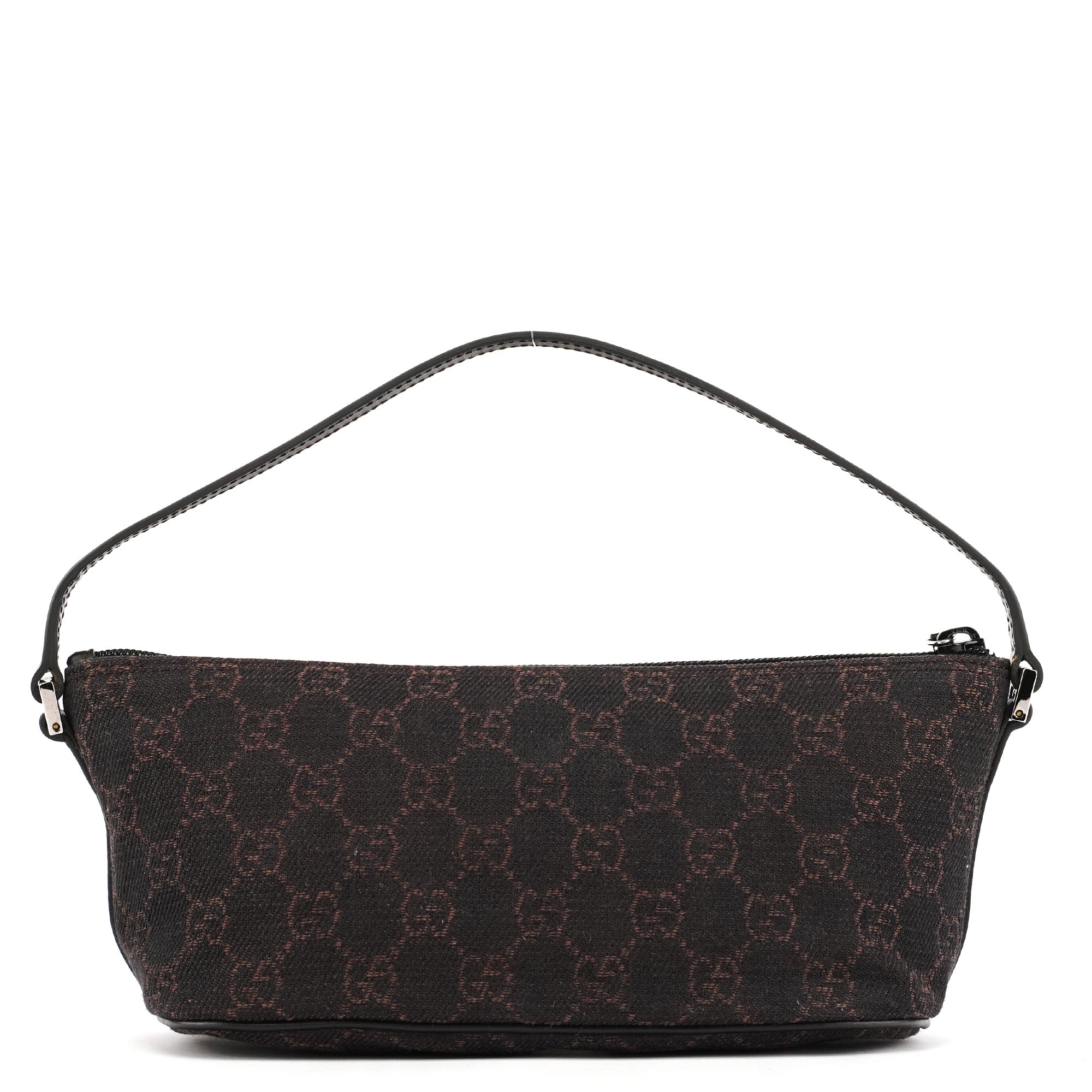 07198 Brown GG Boat Pochette