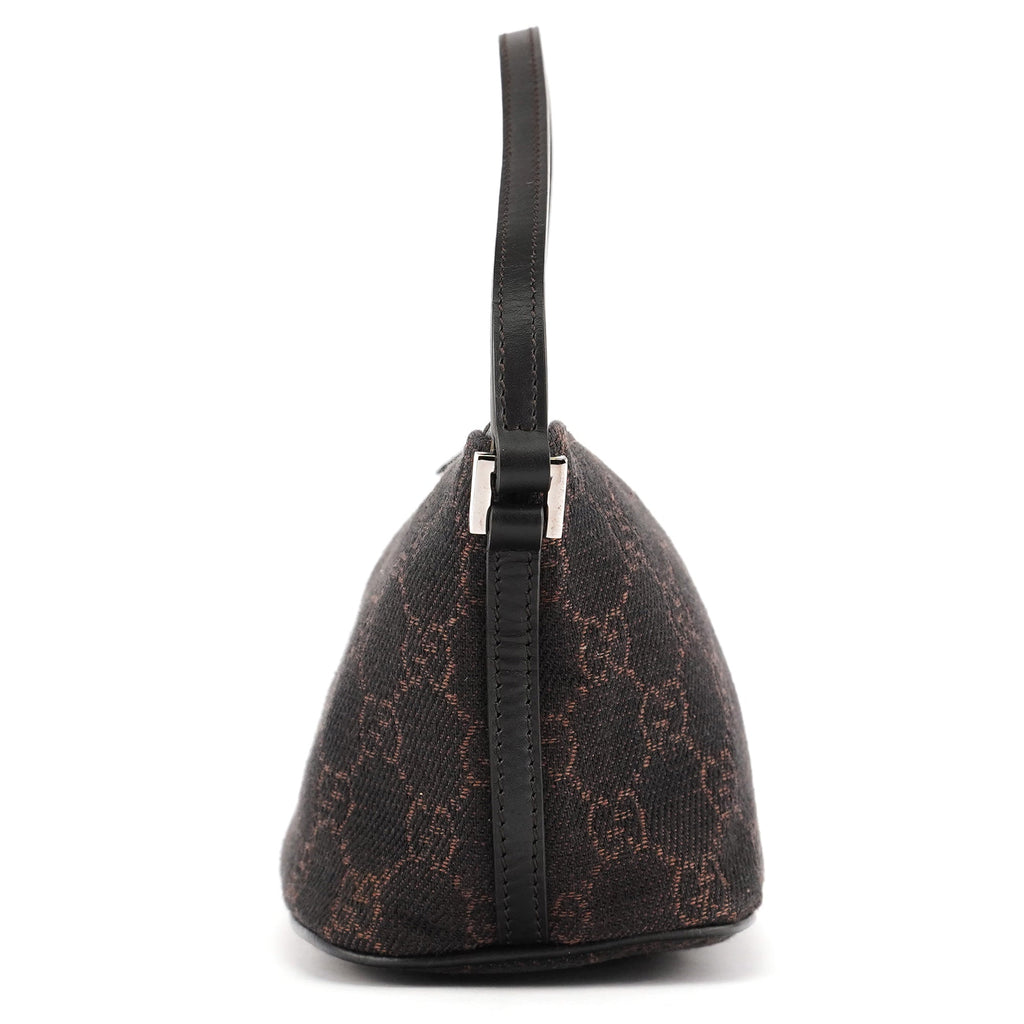 07198 Brown GG Boat Pochette