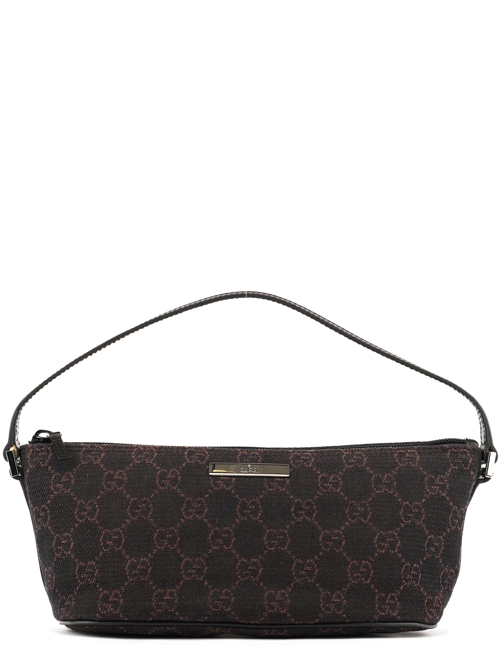 07198 Brown GG Boat Pochette