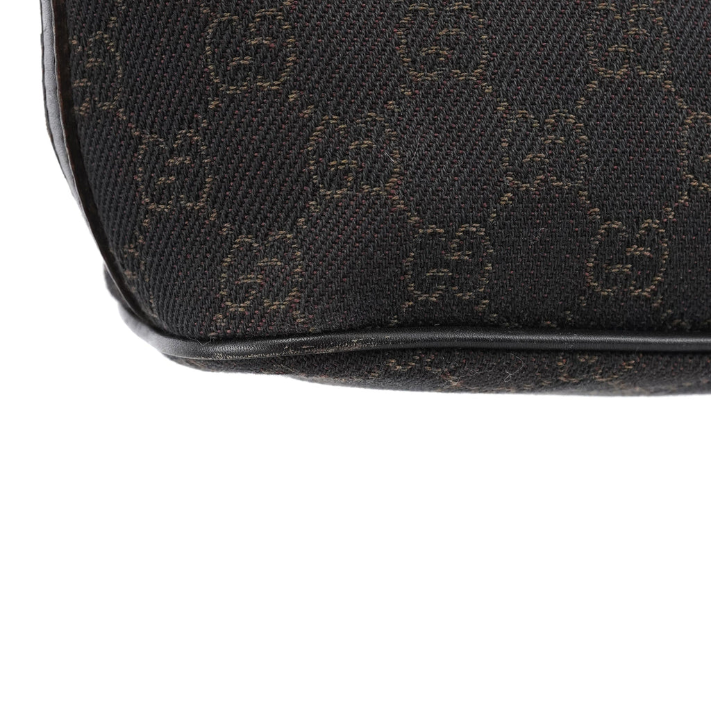 07198 Brown GG Boat Pochette