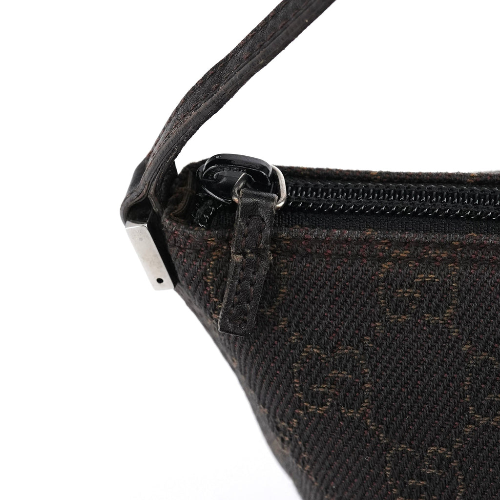 07198 Brown GG Boat Pochette