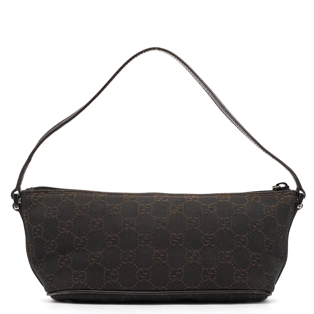 07198 Brown GG Boat Pochette