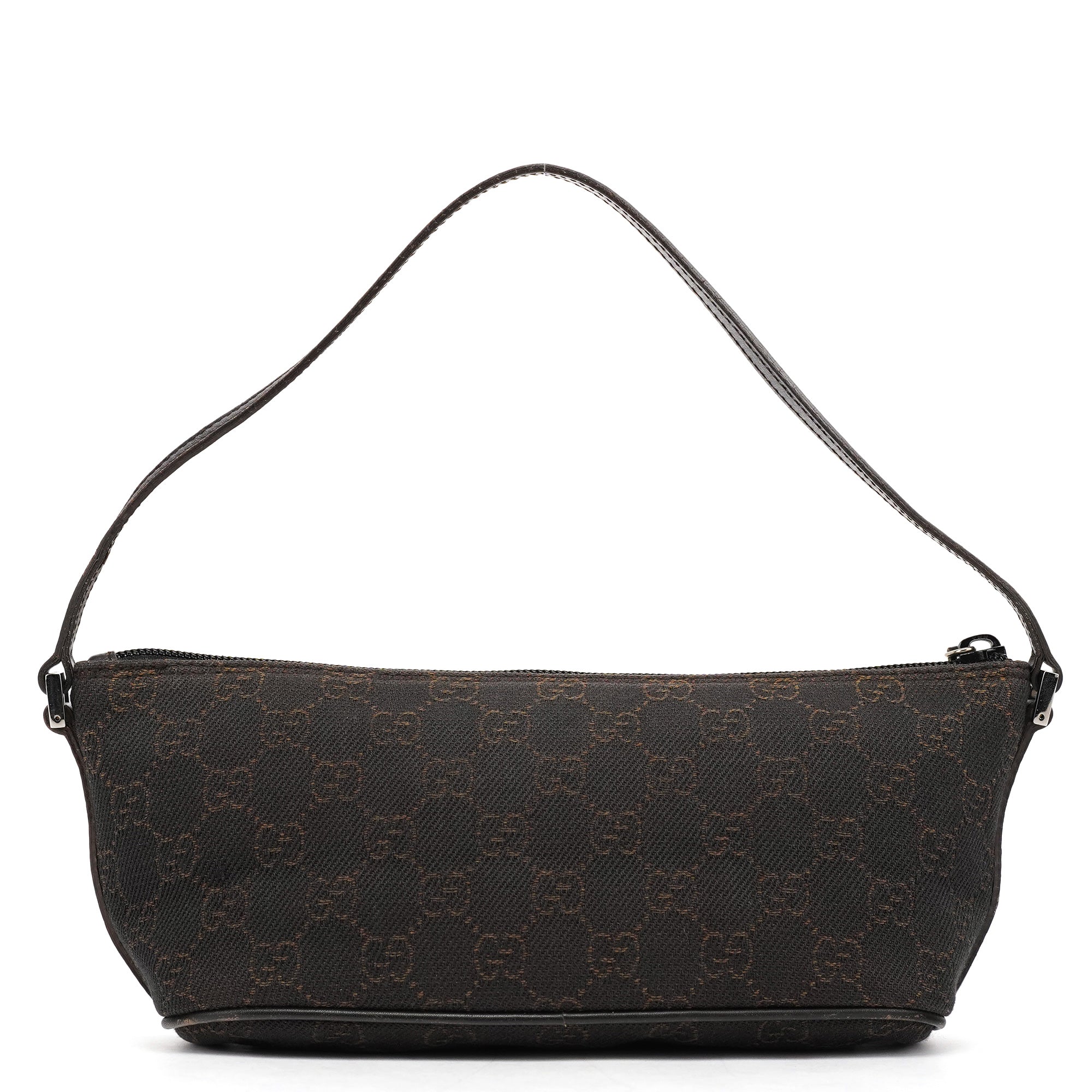 07198 Brown GG Boat Pochette