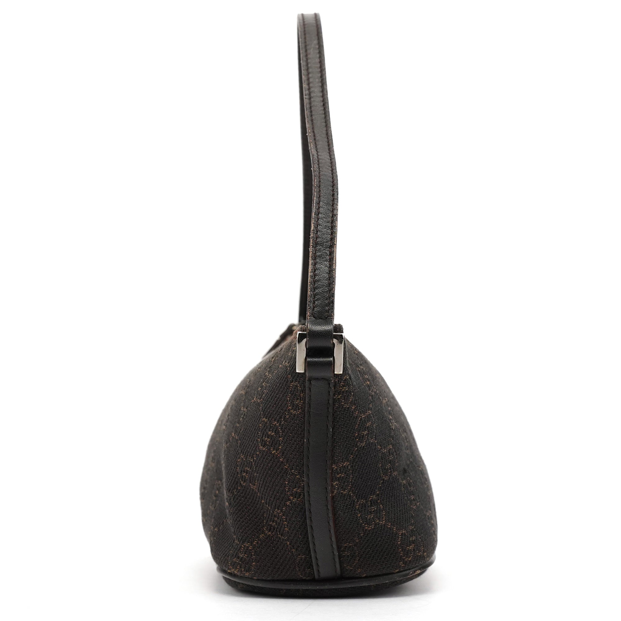 07198 Brown GG Boat Pochette