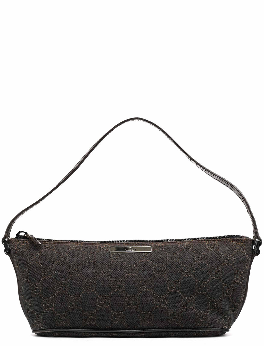 07198 Brown GG Boat Pochette