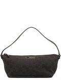 07198 Brown GG Boat Pochette