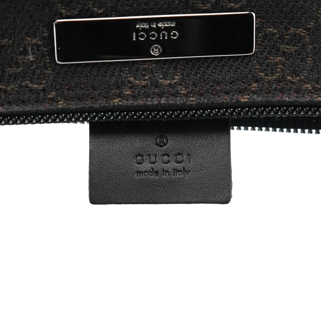 07198 Brown GG Boat Pochette