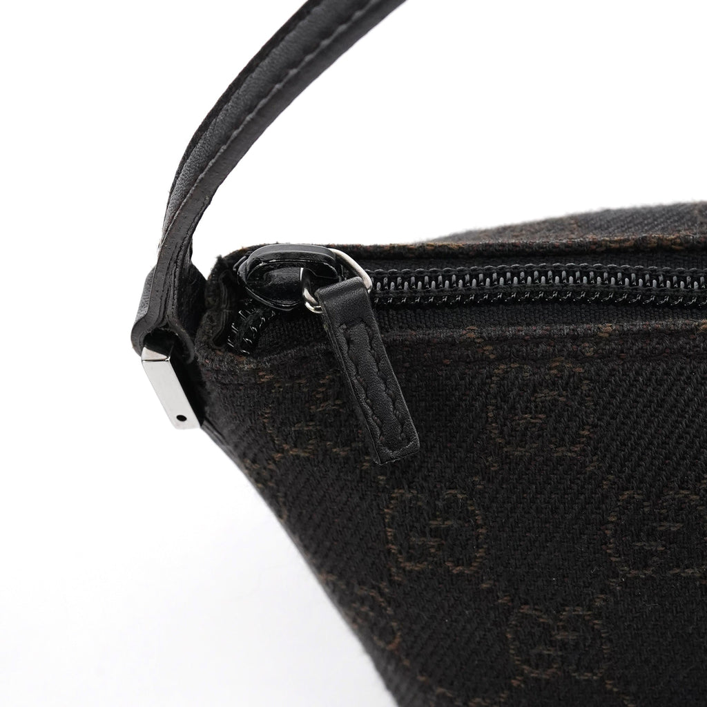 07198 Brown GG Boat Pochette