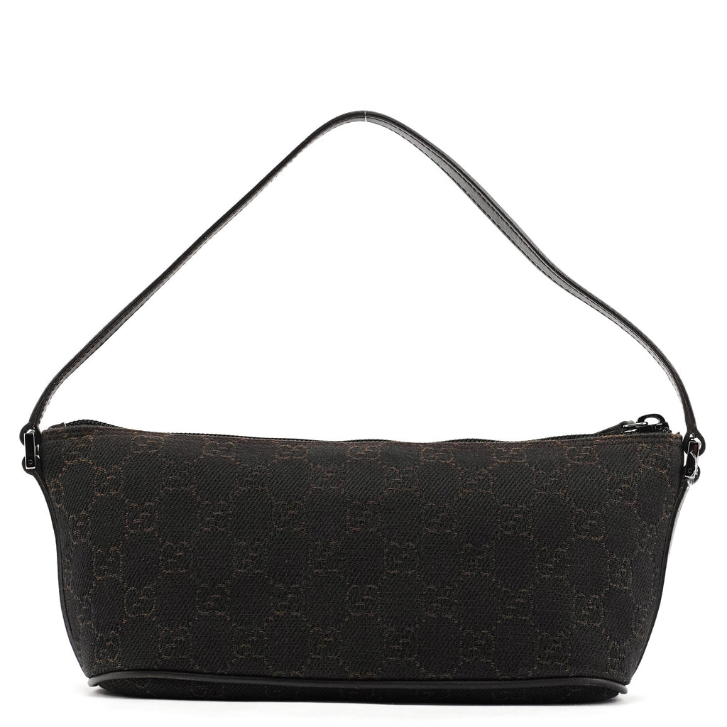 07198 Brown GG Boat Pochette