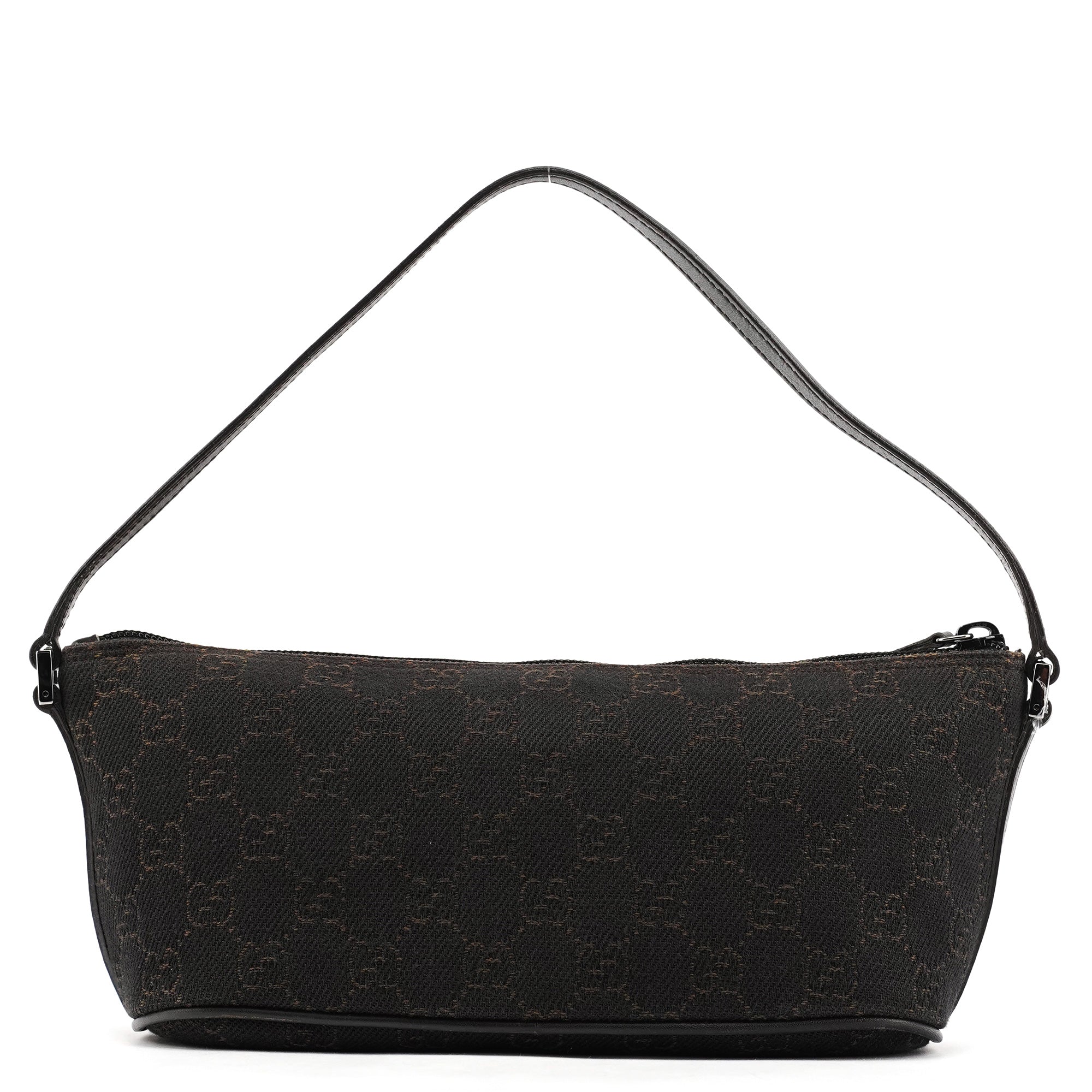 07198 Brown GG Boat Pochette