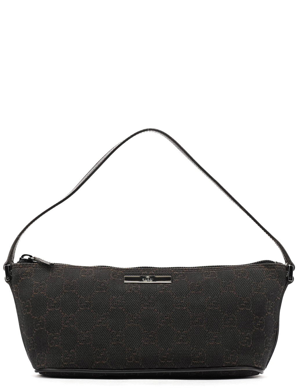 07198 Brown GG Boat Pochette
