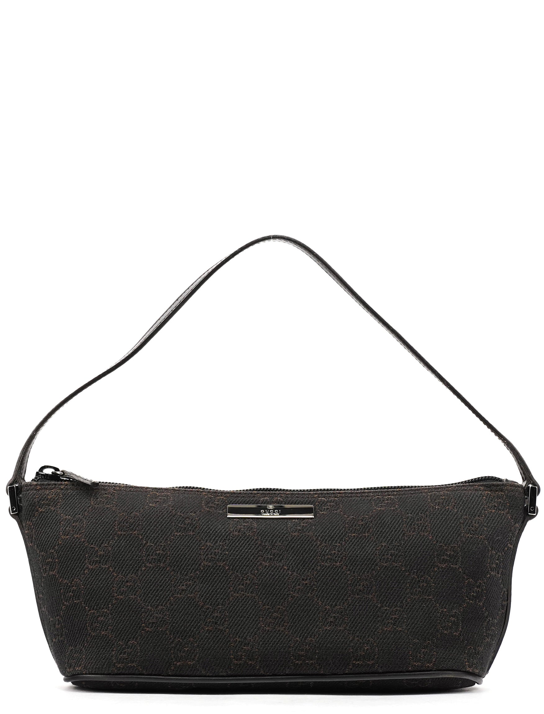 07198 Brown GG Boat Pochette