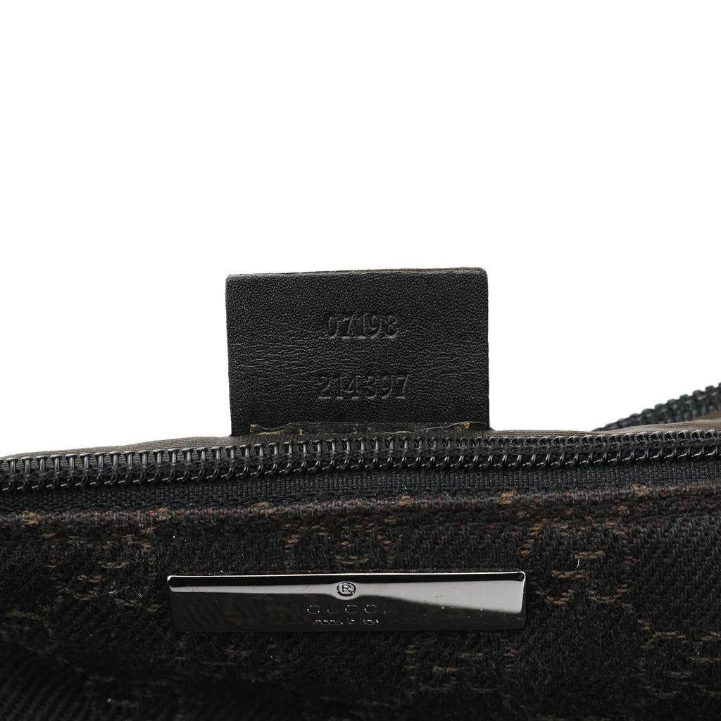 07198 Brown GG Boat Pochette