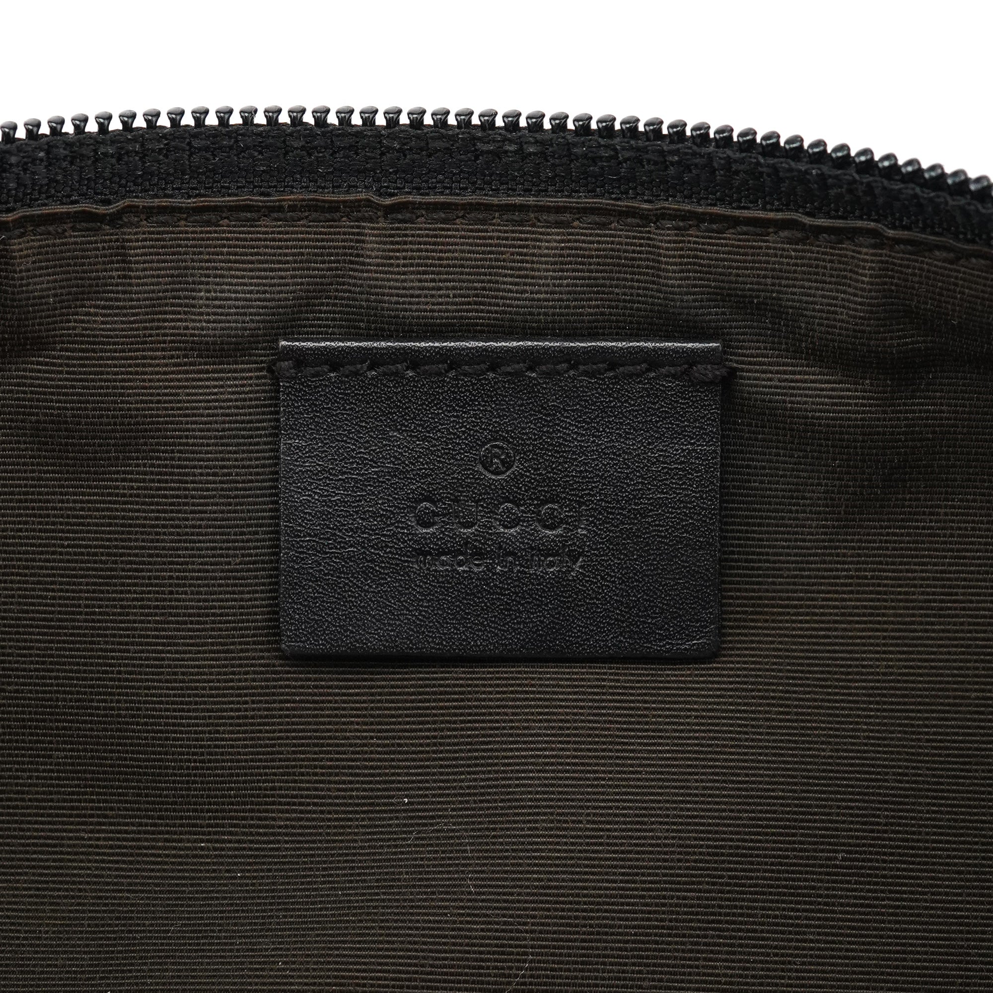 07198 Brown GG Boat Pochette