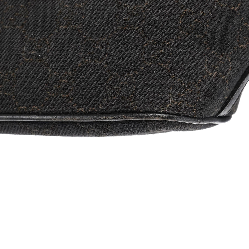 07198 Brown GG Boat Pochette