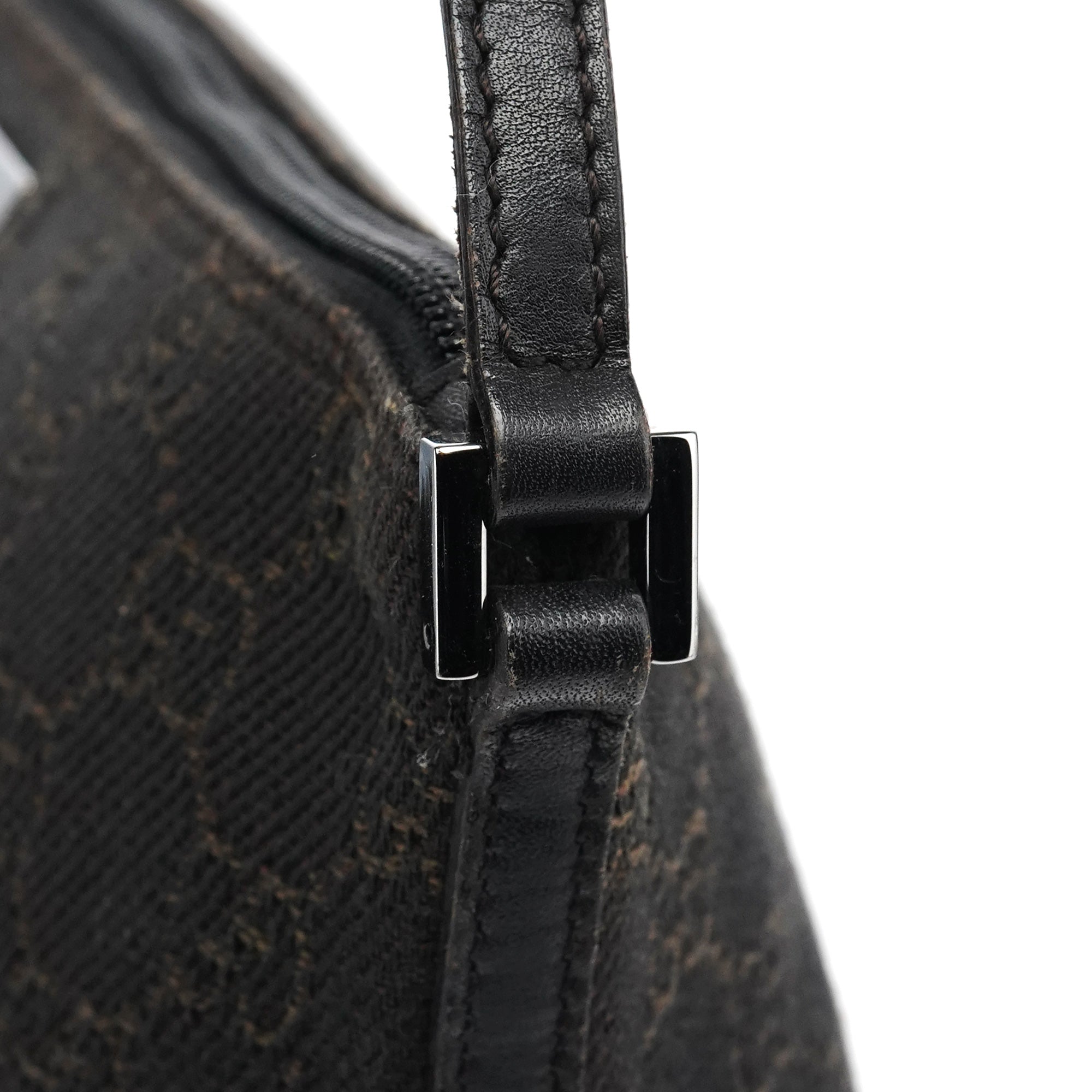 07198 Brown GG Boat Pochette