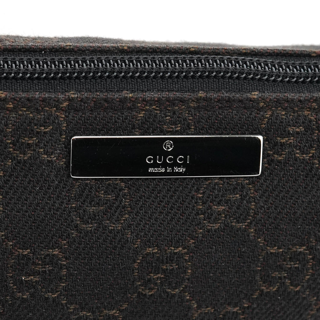 07198 Brown GG Boat Pochette